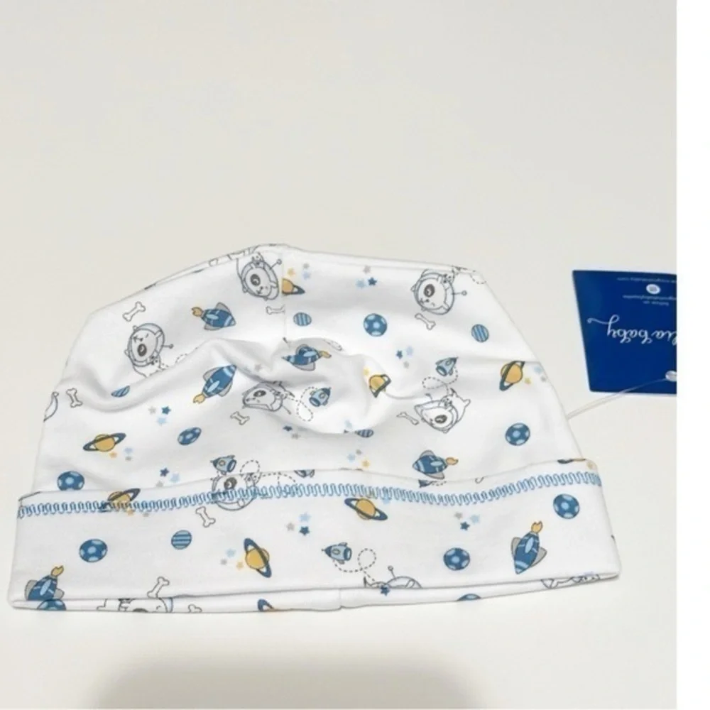 Magnolia baby Pima cotton instant baby hat. NASA NWT